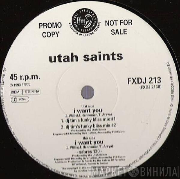 Utah Saints - I Want You