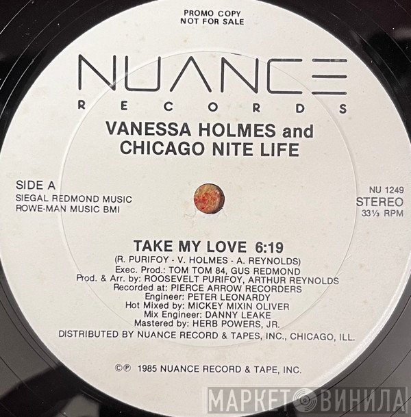 Vanessa Holmes, Chicago Nite Life - Take My Love