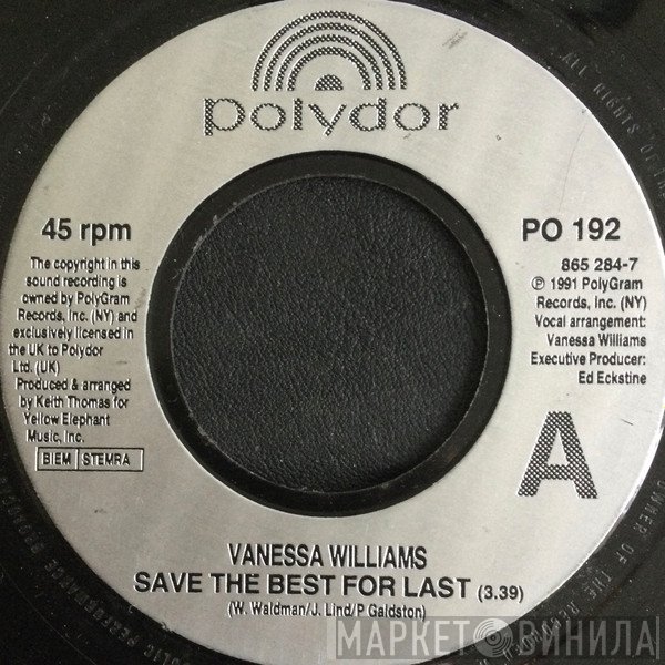 Vanessa Williams - Save The Best For Last