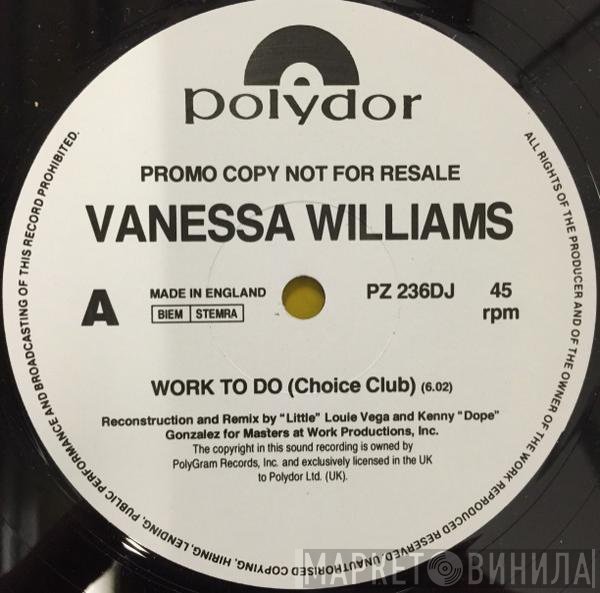 Vanessa Williams  - Work To Do