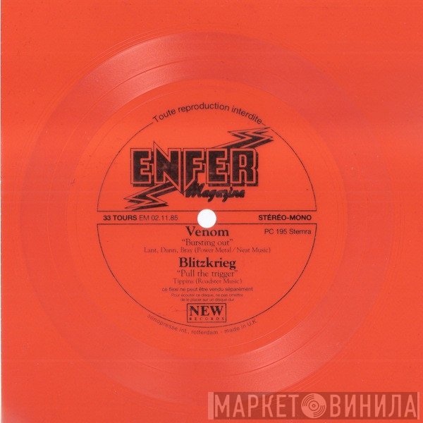 Venom  / Blitzkrieg   - Bursting Out / Pull  The Trigger