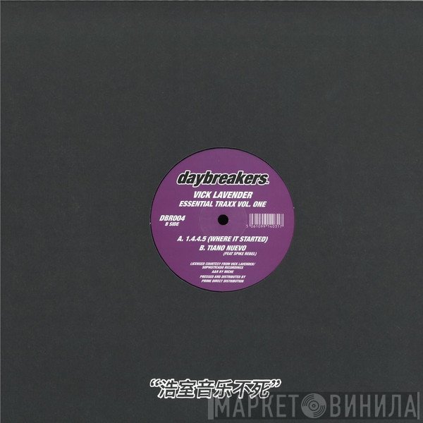 Vick Lavender - Essential Traxx Vol. One