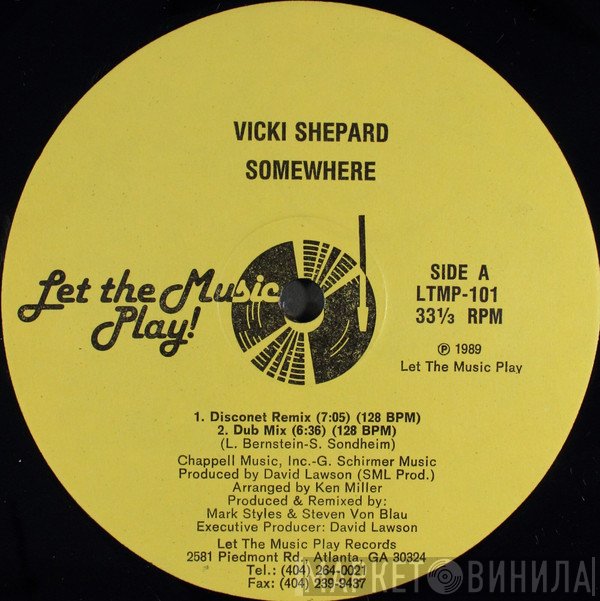 Vicki Shepard  - Somewhere