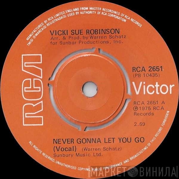 Vicki Sue Robinson - Never Gonna Let You Go