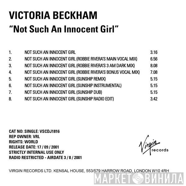 Victoria Beckham  - Not Such An Innocent Girl