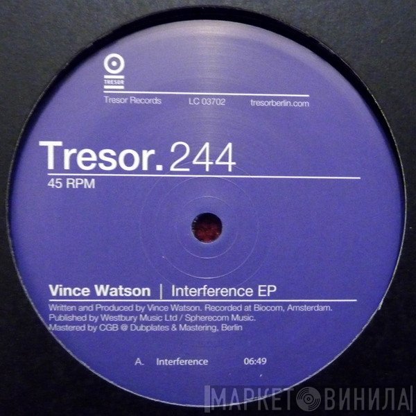 Vince Watson  - Interference EP