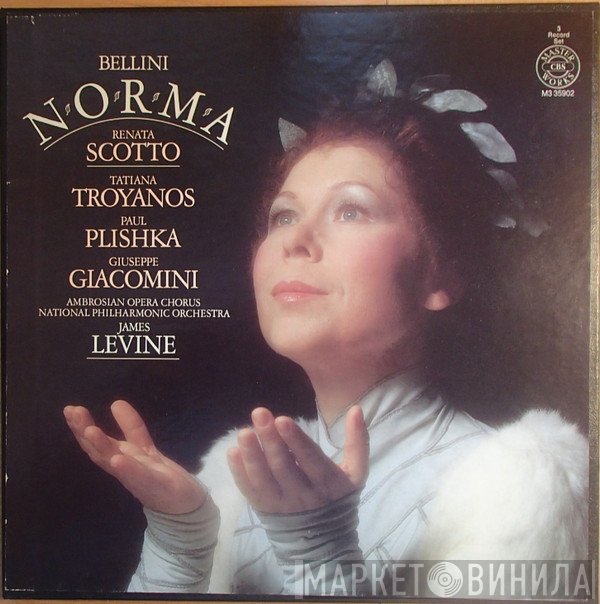 Vincenzo Bellini, Renata Scotto, The Ambrosian Opera Chorus, National Philharmonic Orchestra, James Levine , Tatiana Troyanos, Paul Plishka, Giuseppe Giacomini  - Norma