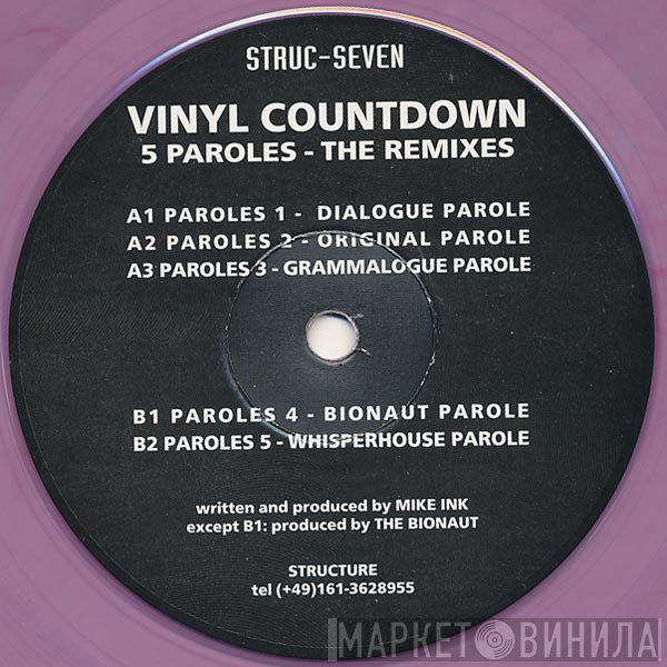 Vinyl Countdown - 5 Paroles - The Remixes