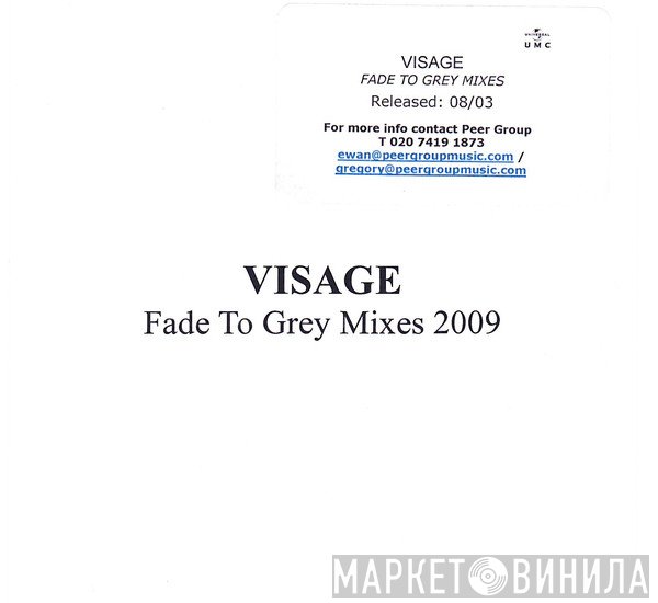 Visage  - Fade To Grey Mixes 2009