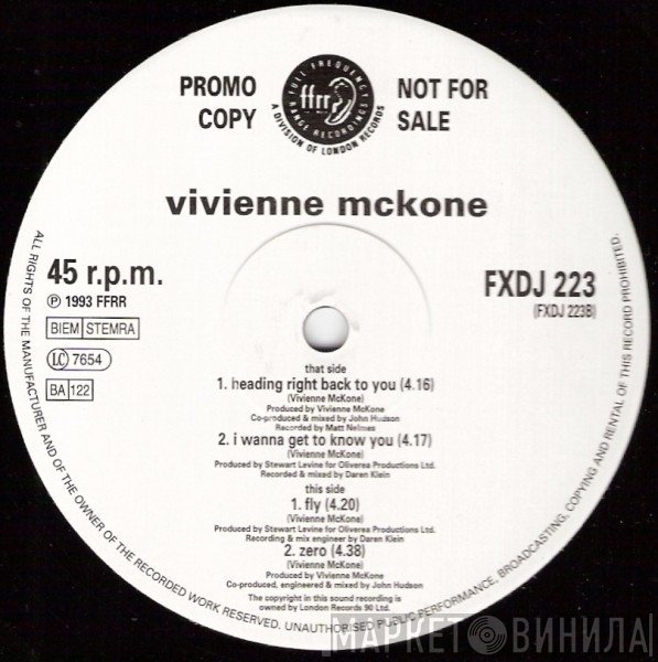 Vivienne Mckone - Heading Right Back To You