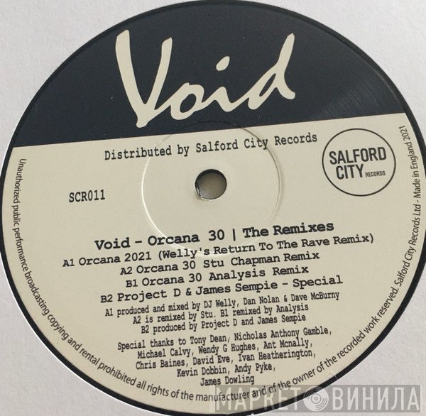 Void - Orcana 30 / The Remixes