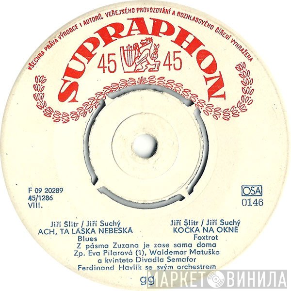 Waldemar Matuška, Jiří Suchý & Jiří Šlitr - Z Pásma Zuzana Je Zase Sama Doma
