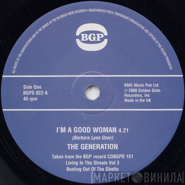 Wally Cox, The Generation, Nate Branch - I'm A Good Woman / Za Zu