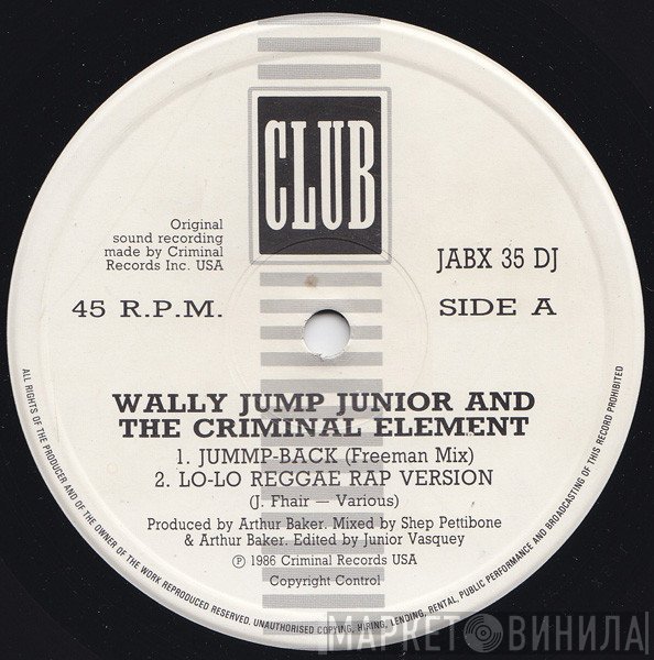 Wally Jump Jr &amp; The Criminal Element - Jummp-Back