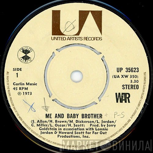 War - Me And Baby Brother