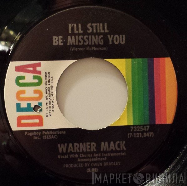 Warner Mack - I'll Still Be Missing You / Sunshine Bring Back My Sunshine