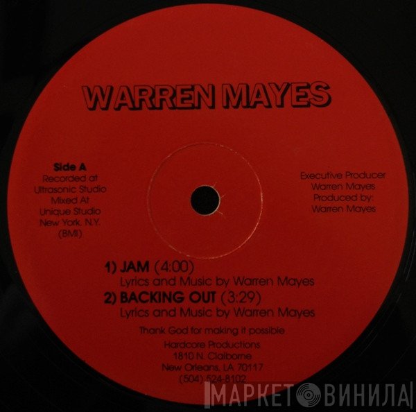 Warren Mayes  - Jam / Backing Out