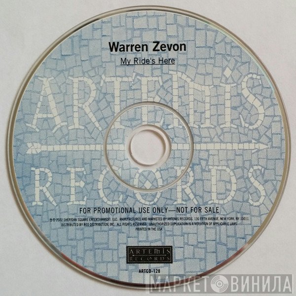 Warren Zevon  - My Ride's Here