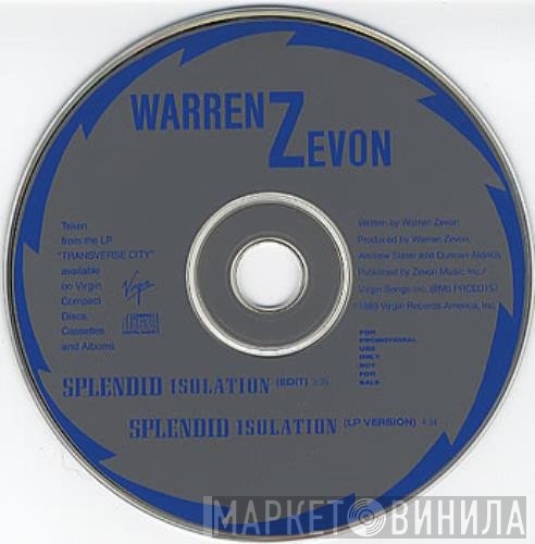 Warren Zevon  - Splendid Isolation
