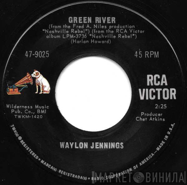Waylon Jennings  - Green River / Silver Ribbons