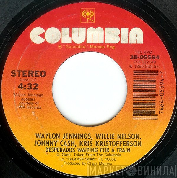 Waylon Jennings, Willie Nelson, Johnny Cash, Kris Kristofferson  - Desperados Waiting For A Train