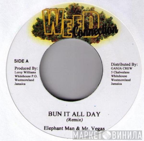 Wayne Marshall, Elephant Man, Mr. Vegas, Assassin - Bun It All Day (Remix) / Weed Smoke (Remix)