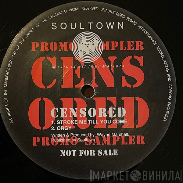 Wayne Marshall  - Censored! (Promo Sampler)