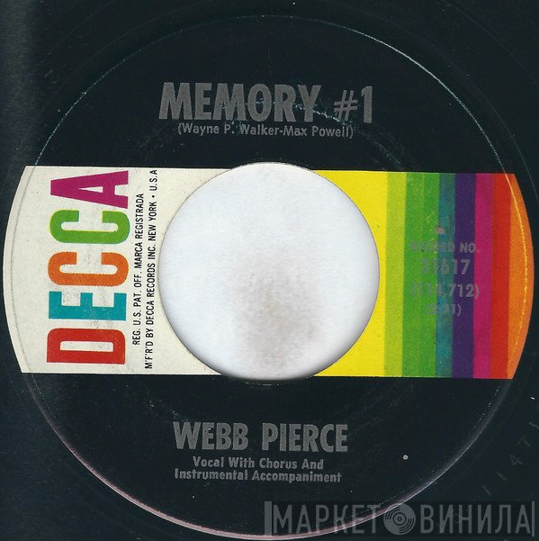 Webb Pierce  - Memory #1 / French Riviera