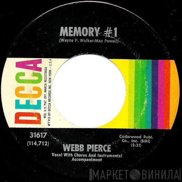 Webb Pierce  - Memory #1 / French Riviera