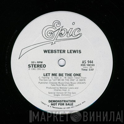 Webster Lewis  - Let Me Be The One