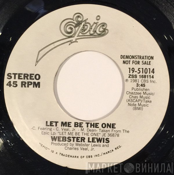 Webster Lewis  - Let Me Be The One