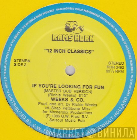 Weeks & Co. - If You're Looking For Fun