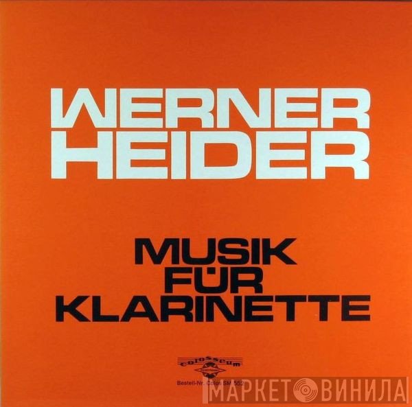 Werner Heider - Musik Für Klarinette