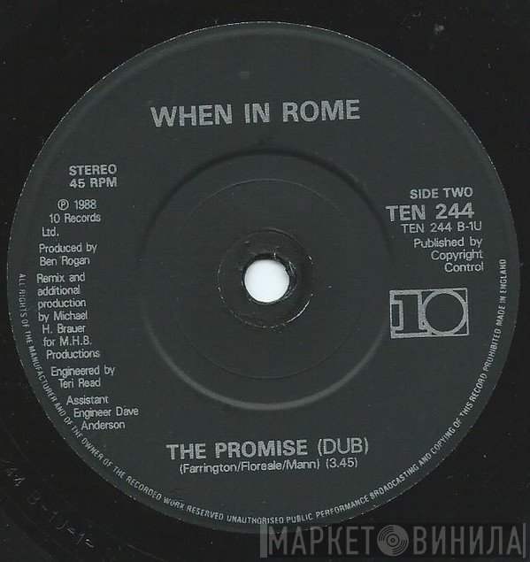 When In Rome - The Promise