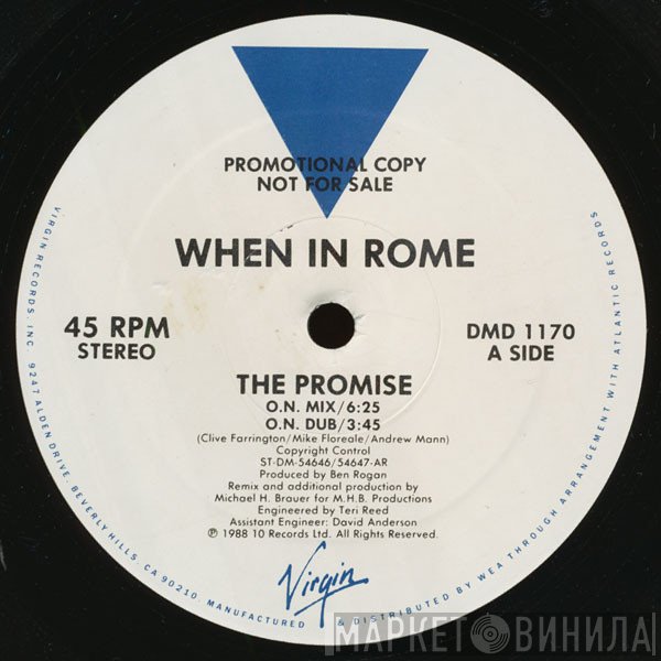 When In Rome  - The Promise