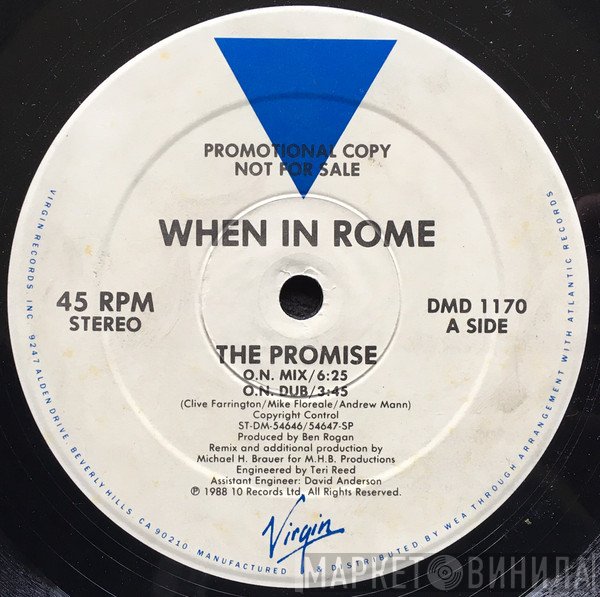 When In Rome  - The Promise