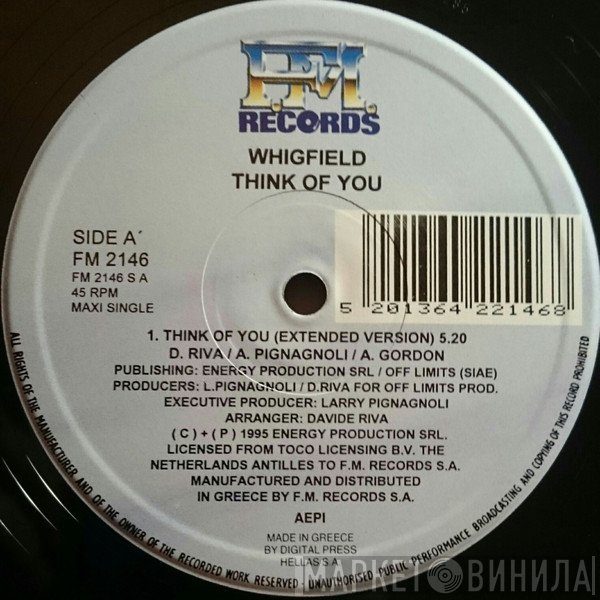 Whigfield  - Think Of You