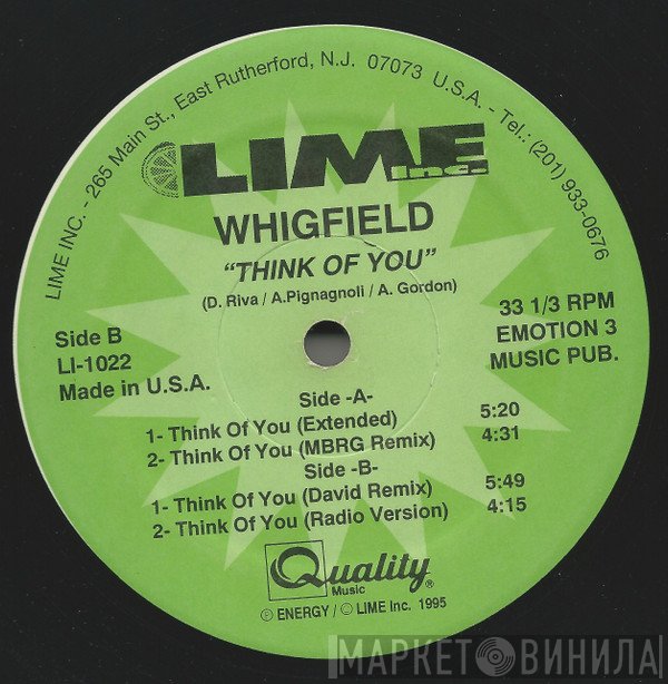 Whigfield  - Think Of You