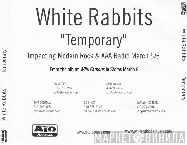 White Rabbits  - Temporary