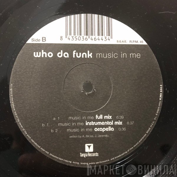 Who Da Funk - Music In Me