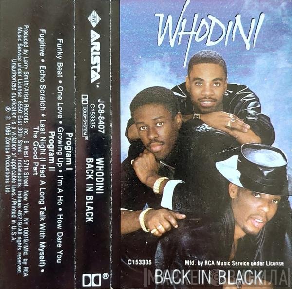 Whodini  - Back In Black