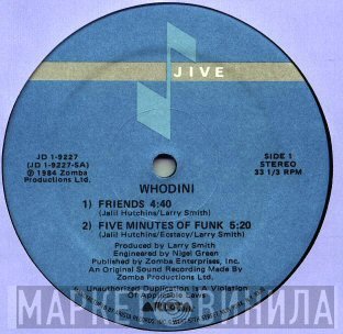 Whodini - Friends / Five Minutes Of Funk