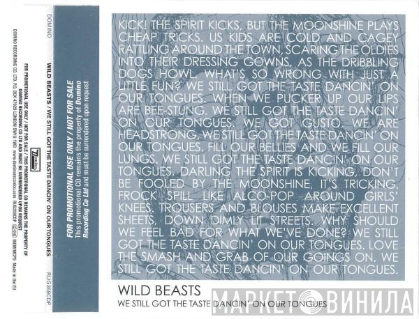 Wild Beasts - We Still Got The Taste Dancin' On Our Tongues