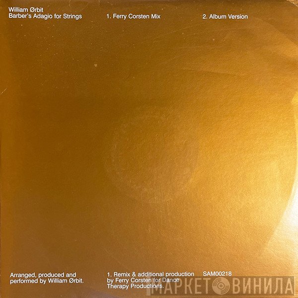 William Orbit - Barber's Adagio For Strings