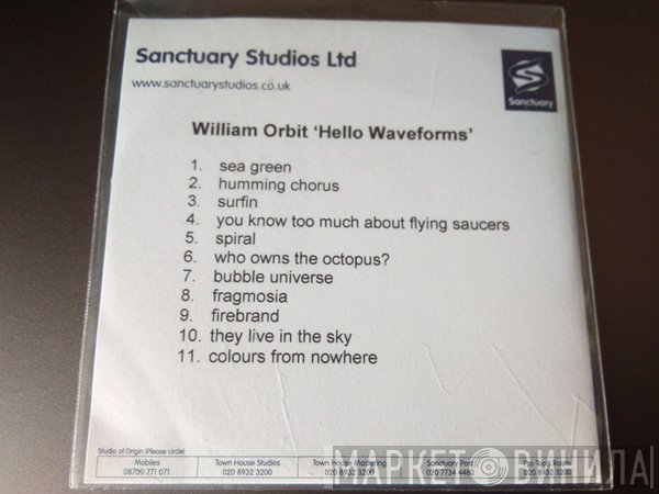 William Orbit  - Hello Waveforms