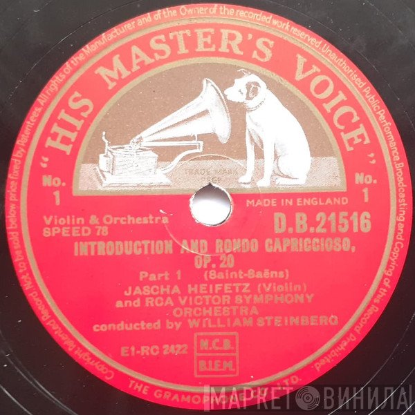 William Steinberg, Jascha Heifetz, RCA Victor Symphony Orchestra - Introduction And Rondo Capriccioso, Op. 20