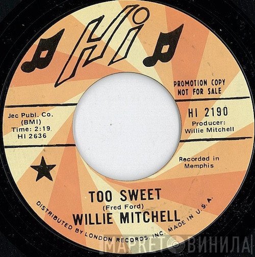 Willie Mitchell - Too Sweet / Restless
