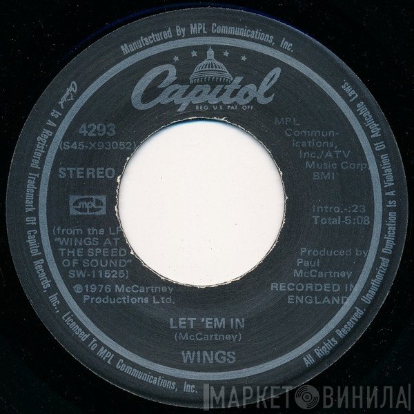 Wings   - Let 'Em In / Beware My Love