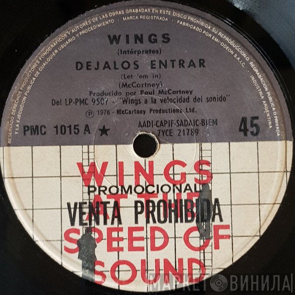 Wings   - Dejalos Entrar = Let 'Em In