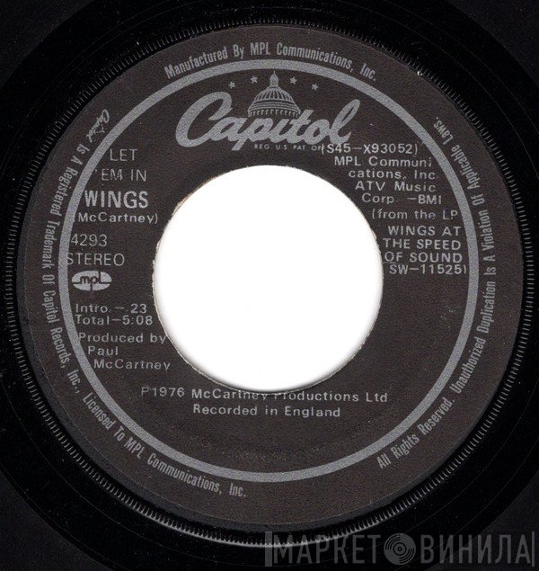 Wings   - Let 'Em In